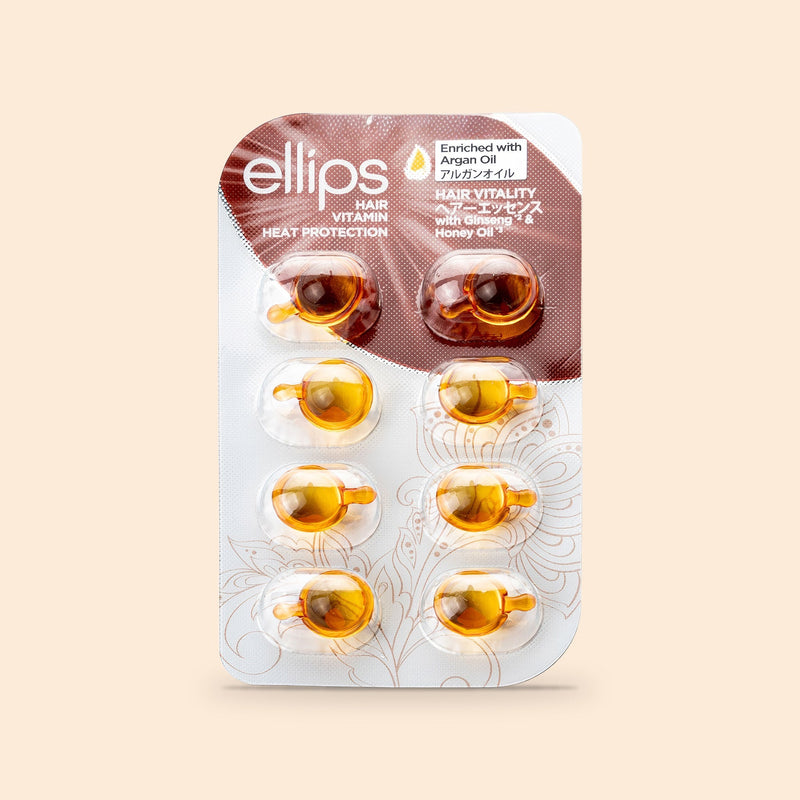 Ellips Hair Vitality -kokeilukoko: 8 hiusöljykapselia läpipainopakkauksessa
