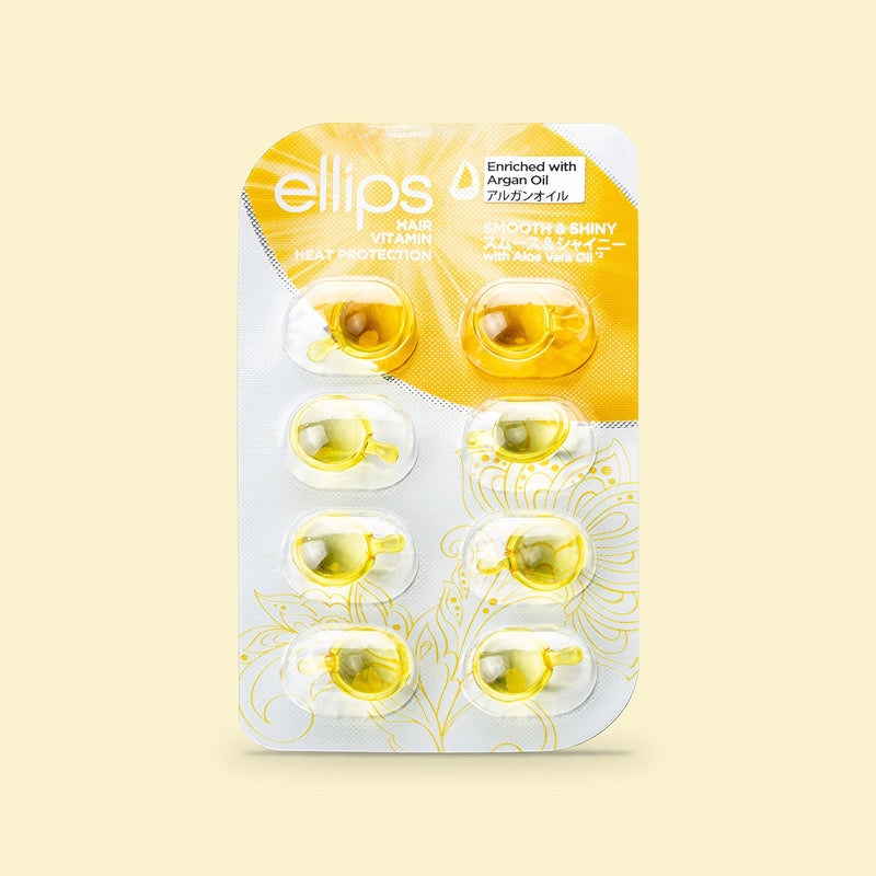 Ellips Smooth & Shiny -kokeilukoko: 8 hiusöljykapselia läpipainopakkauksessa