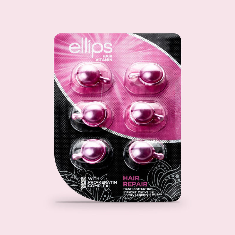 Ellips Hair Repair -kokeilukoko: 6 hiusöljykapselia läpipainopakkauksessa